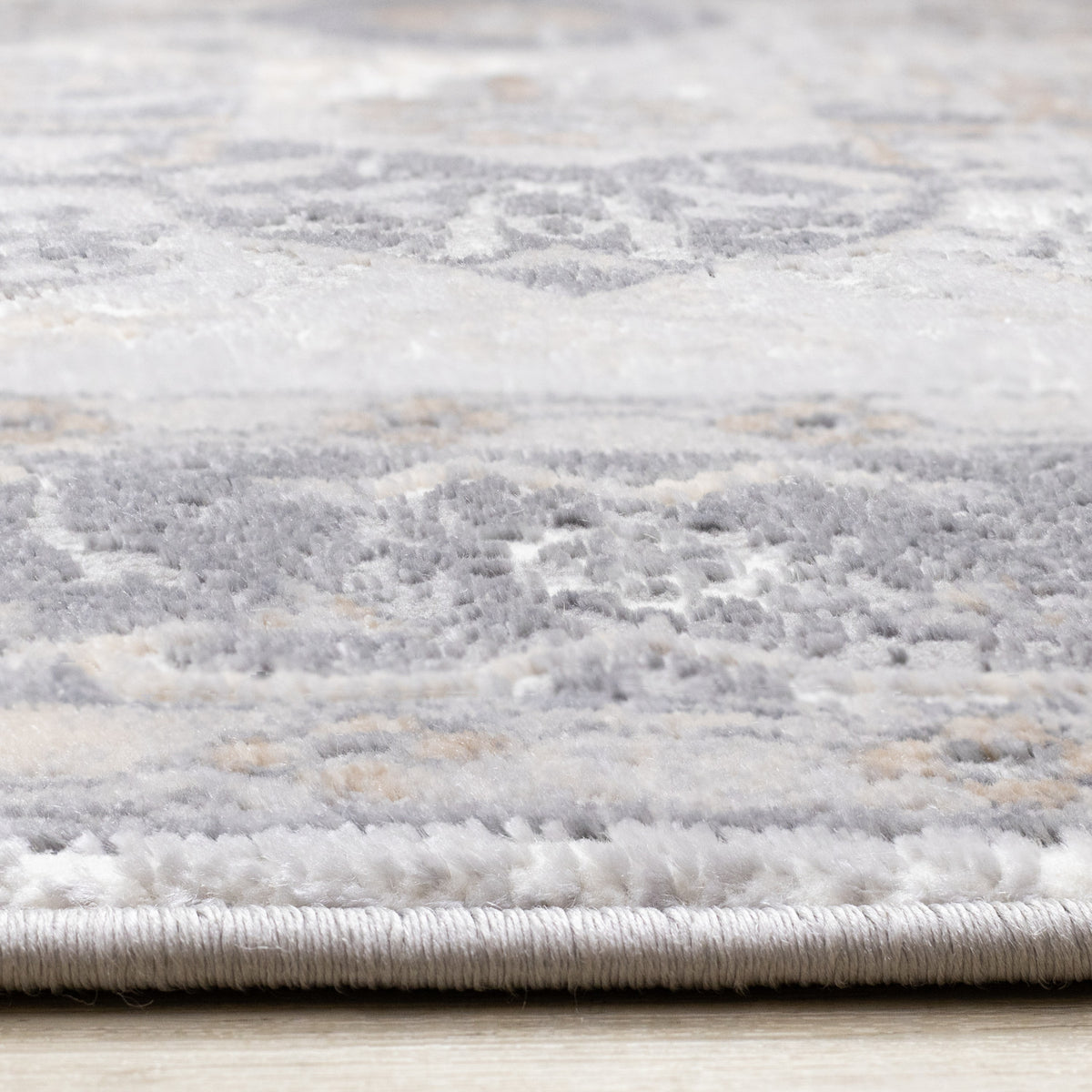 Elegant Traditional Area Rug - 7' X 10' - Grey/Brown