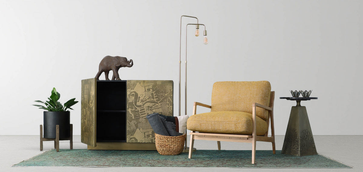 Solvia Floor Lamp - Gold