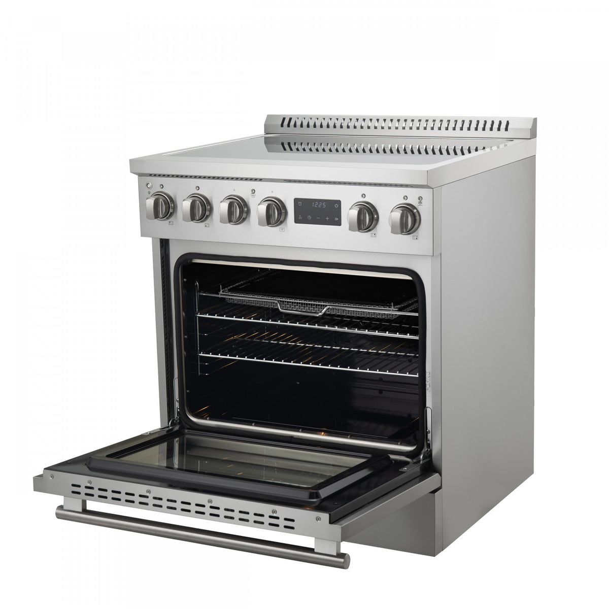 Forno Torino Stainless Steel 30" True Convection Induction Range with Air Fry and Air Sous Vide (4.32 Cu. Ft.) - FFSIN0936-30