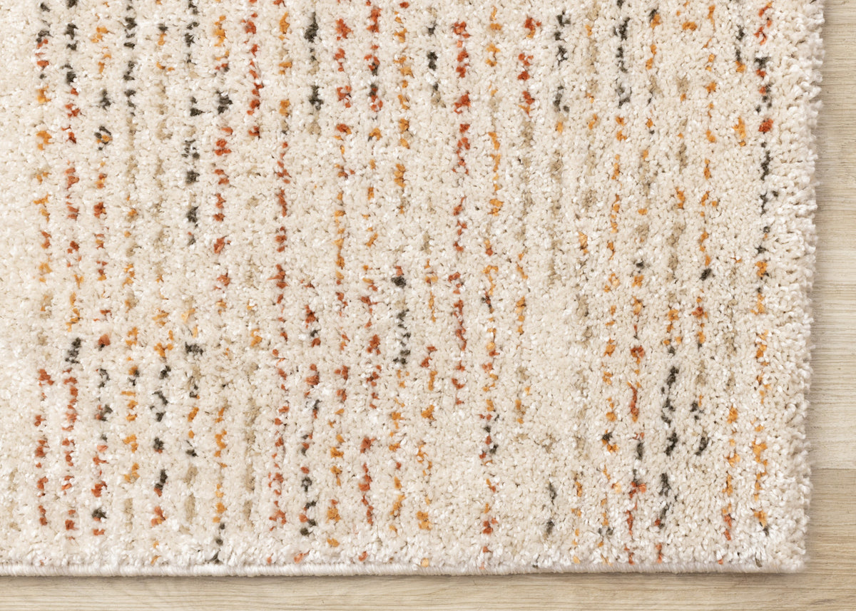 Halle Casual Contemporary Abstract Area Rug - 8' X 11' - Cream/Terra