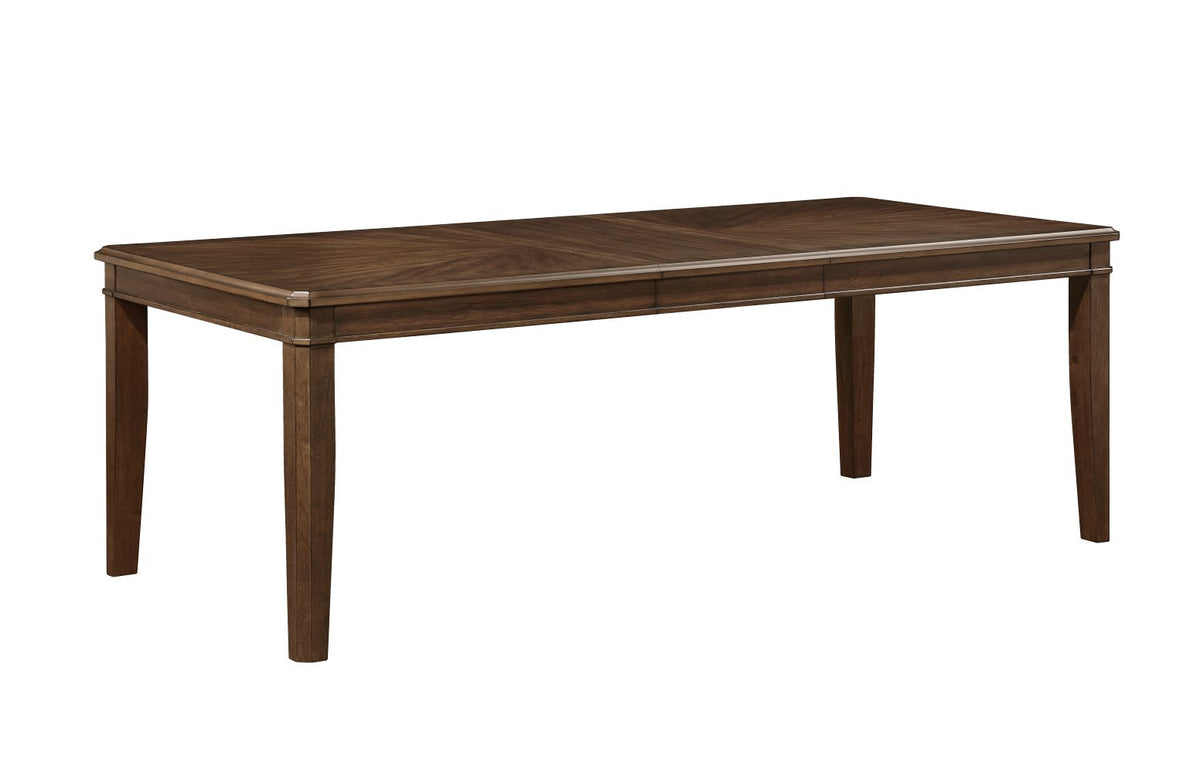 Spice 9-Piece Extendable Dining Set - Dark Cherry, Beige