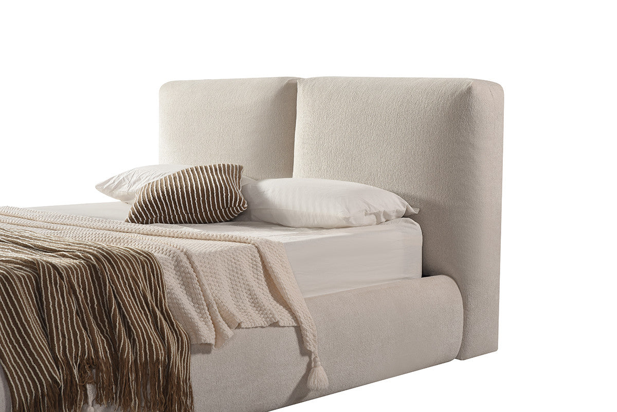 Soleil Queen Bed - Beige