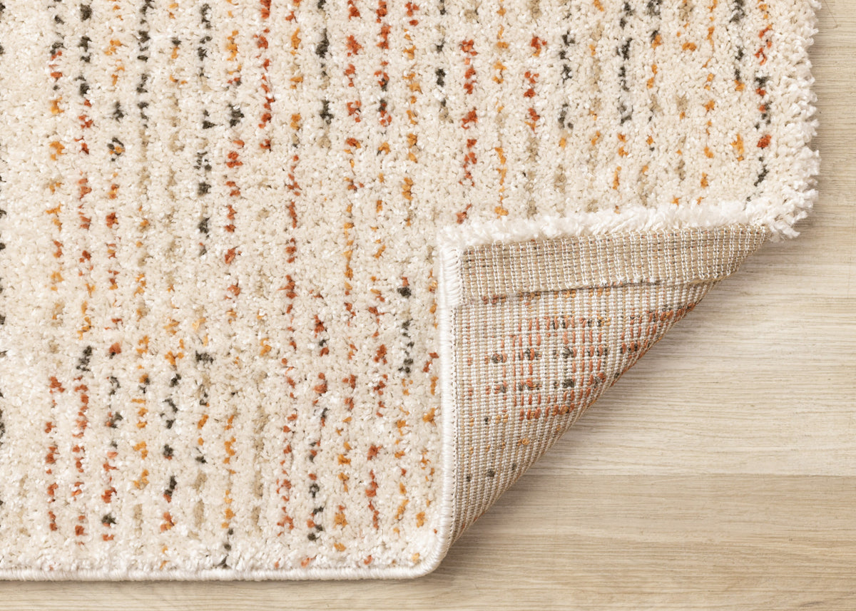 Halle Casual Contemporary Abstract Area Rug - 8' X 11' - Cream/Terra