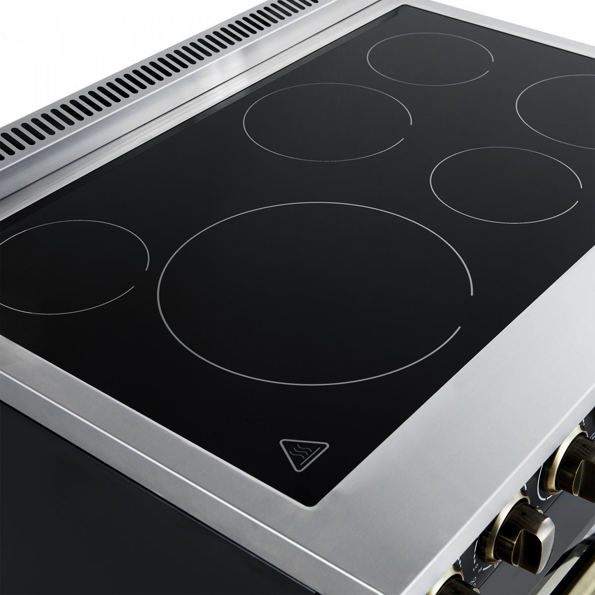 Forno Paolo 36" Black Freestanding Electric Range with True Convection (5.44 Cu. Ft.) - FFSEL6011-36BLK