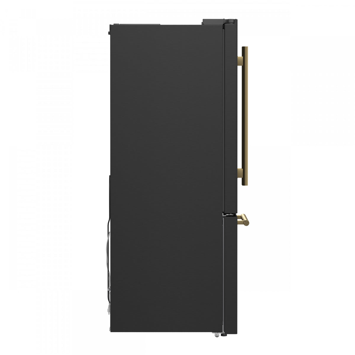 Forno Gallipoli 31" 17.5 Cu.Ft. Black French Door Refrigerator with Ice Maker - FFFFD1974-31BLK