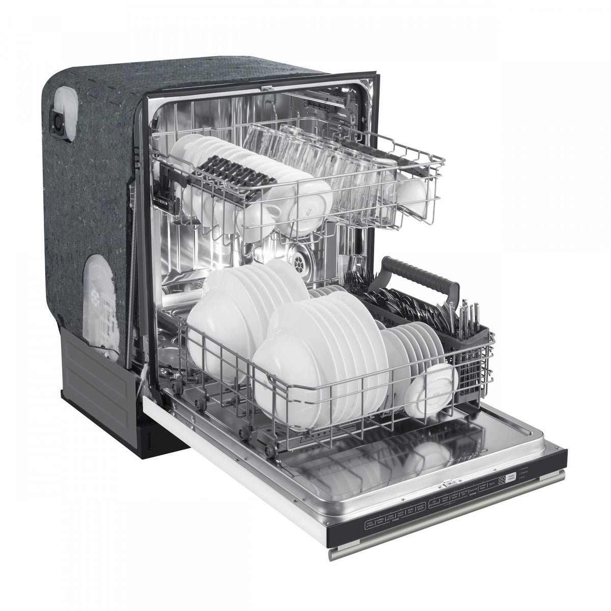 Forno Premium White Kitchen Package with Range, Bottom Freezer Refrigerator and Dishwasher - FBDL-007-03CA