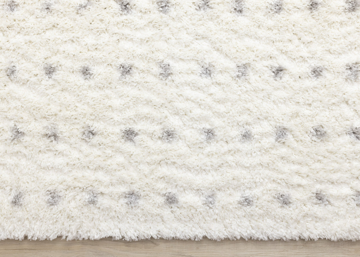 Palmer Casual Contemporary Speckled Area Rug - 5' X 8' - White/Grey
