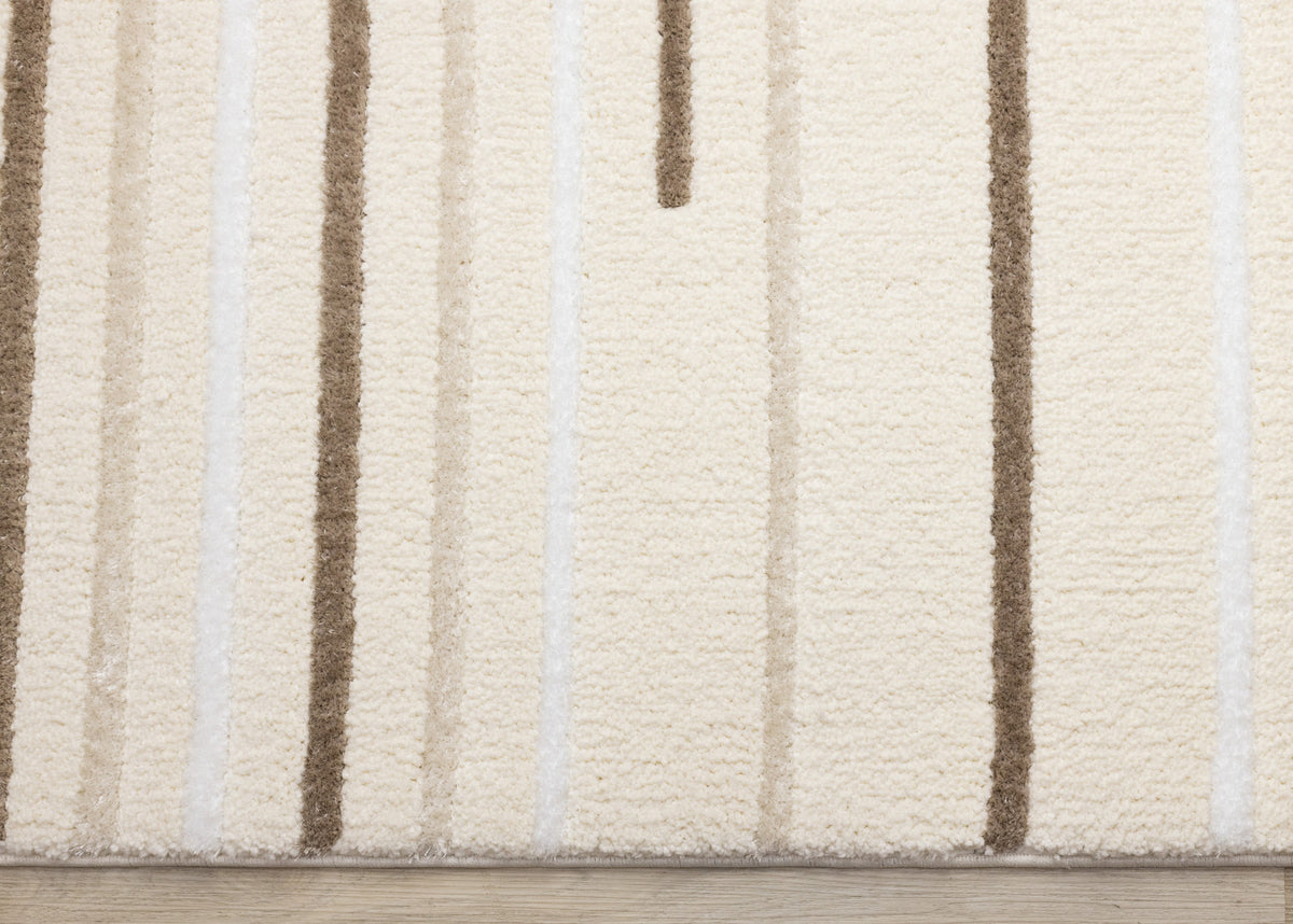 Sasha Soft Modern Lines Area Rug - 7' X 10' - Cream