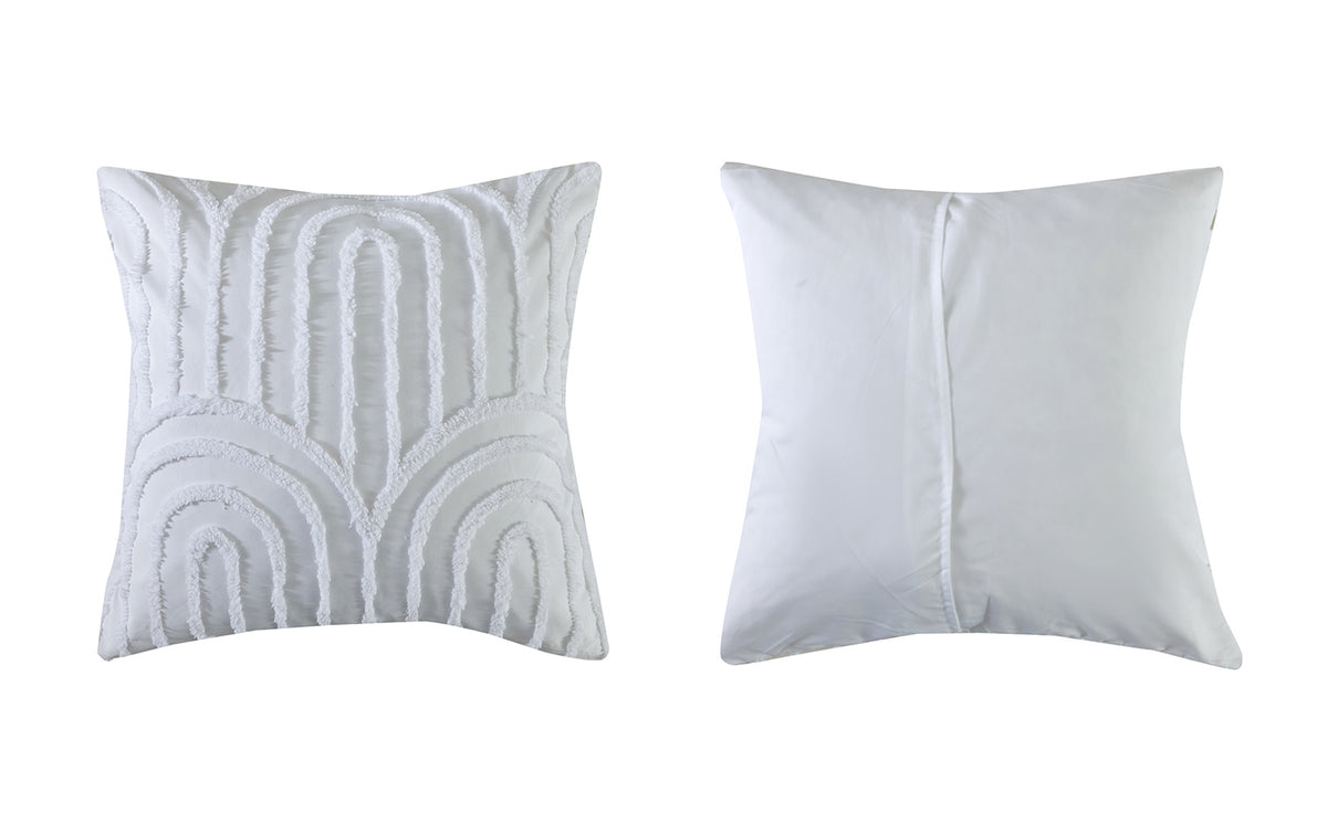 Rustic Charm 5-Piece Queen Comforter Set - White