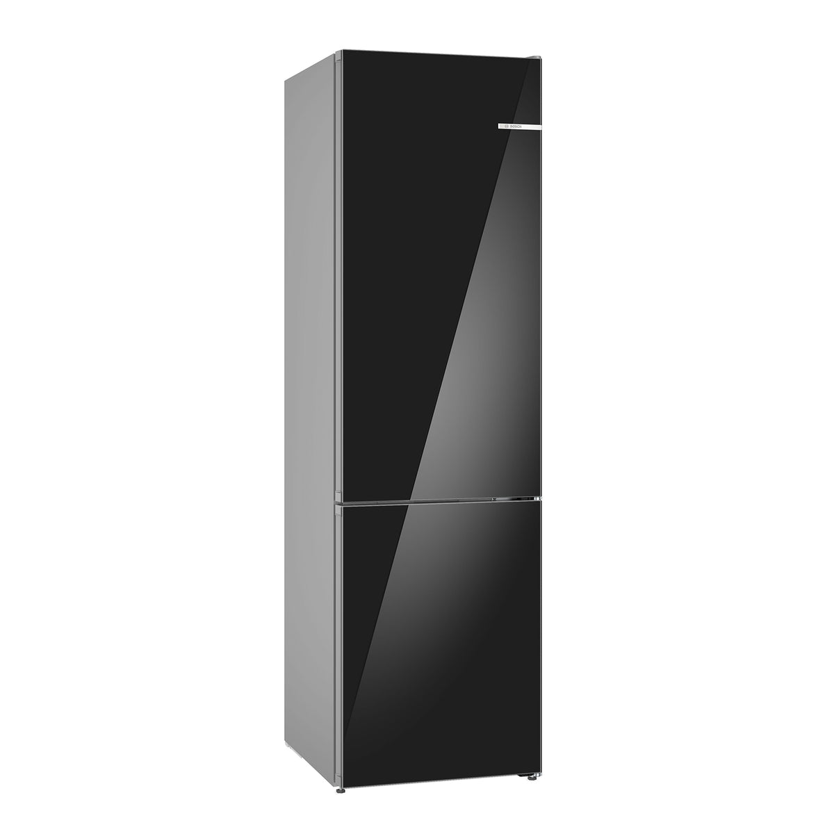Bosch 24" 12.8 Cu. Ft. Black Glass Smart Counter-Depth-Bottom Freezer Refrigerator with Home Connect - B24CB80ESB