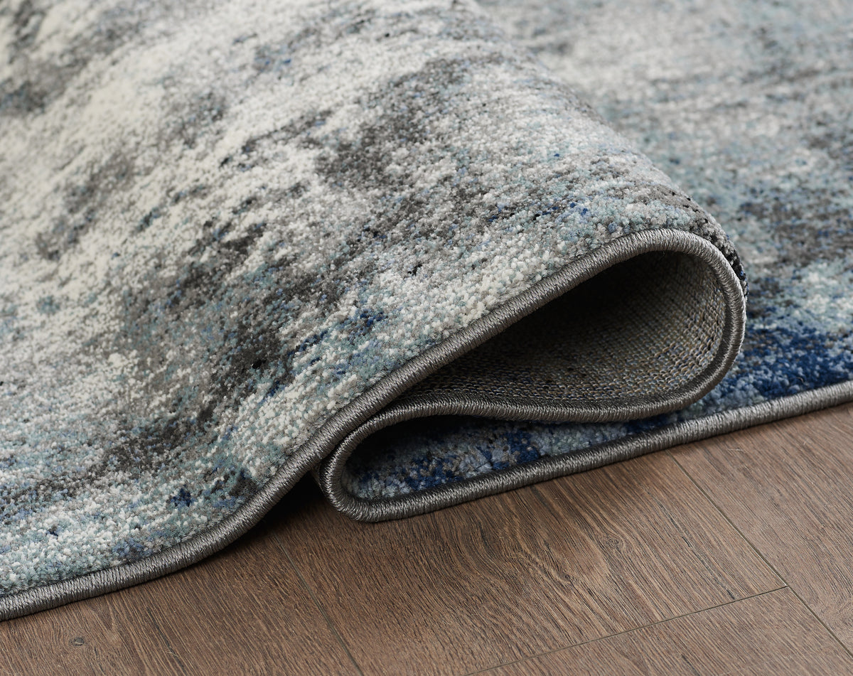 L2 Decor Diamond Area Rug 5' x 8' - Blue, Grey