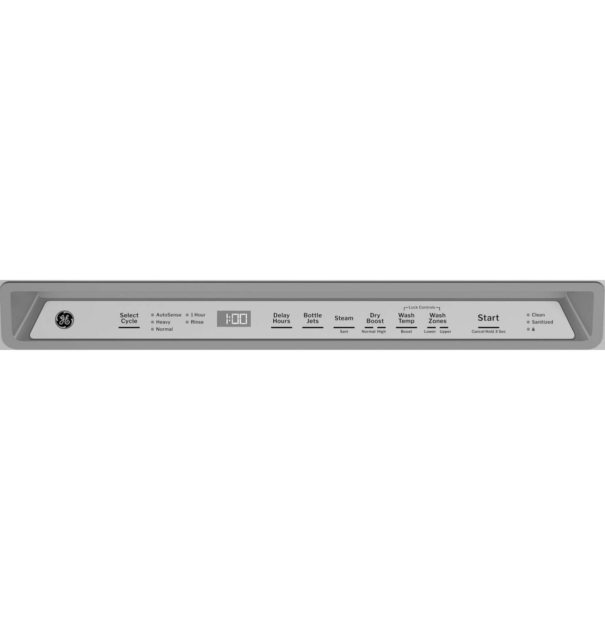 GE 24" Fingerprint Resistant Stainless Steel Front Control Dishwasher with Stainless Steel Interior and Third Rack - GDF670SYVFS