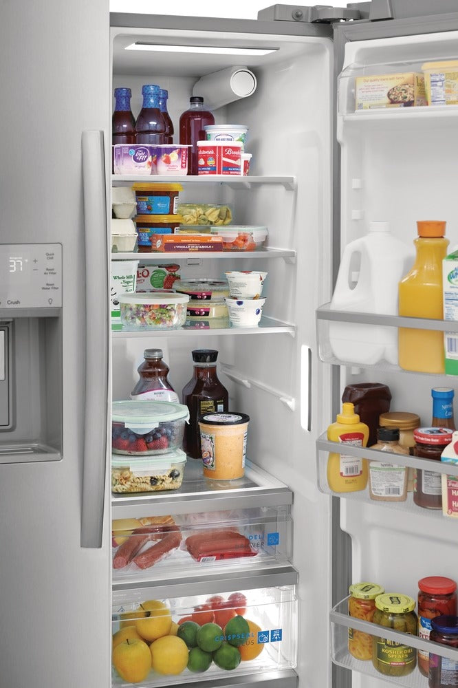 Frigidaire Gallery 36.35" 25.6 Cu. Ft. Smudge-Proof® Stainless Steel Side-by-Side Refrigerator - GRSS2652AF