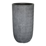 Garden Party Layered Geometric Texture Large Planter - Dark Grey