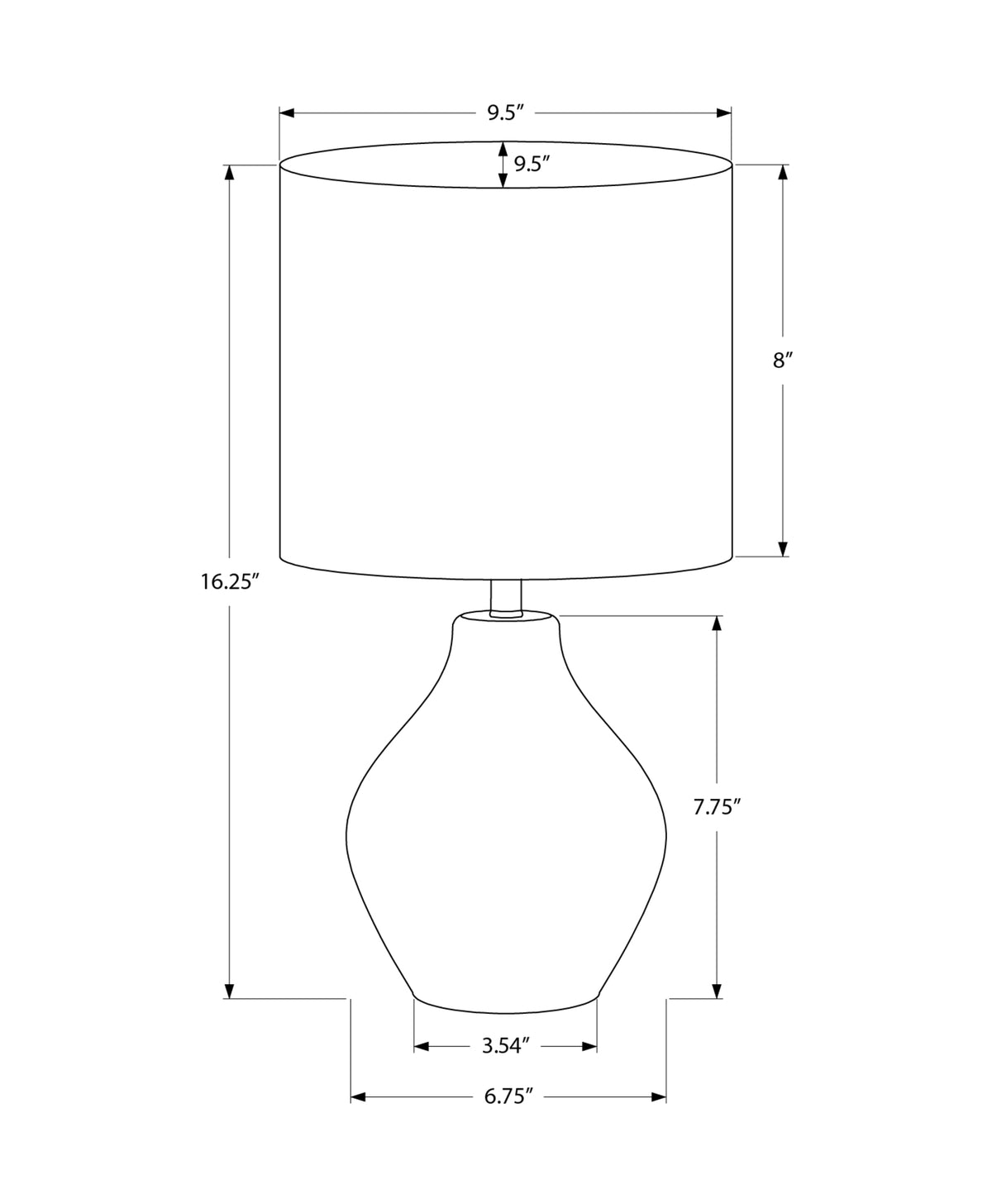 Olmo Table Lamp - Brown