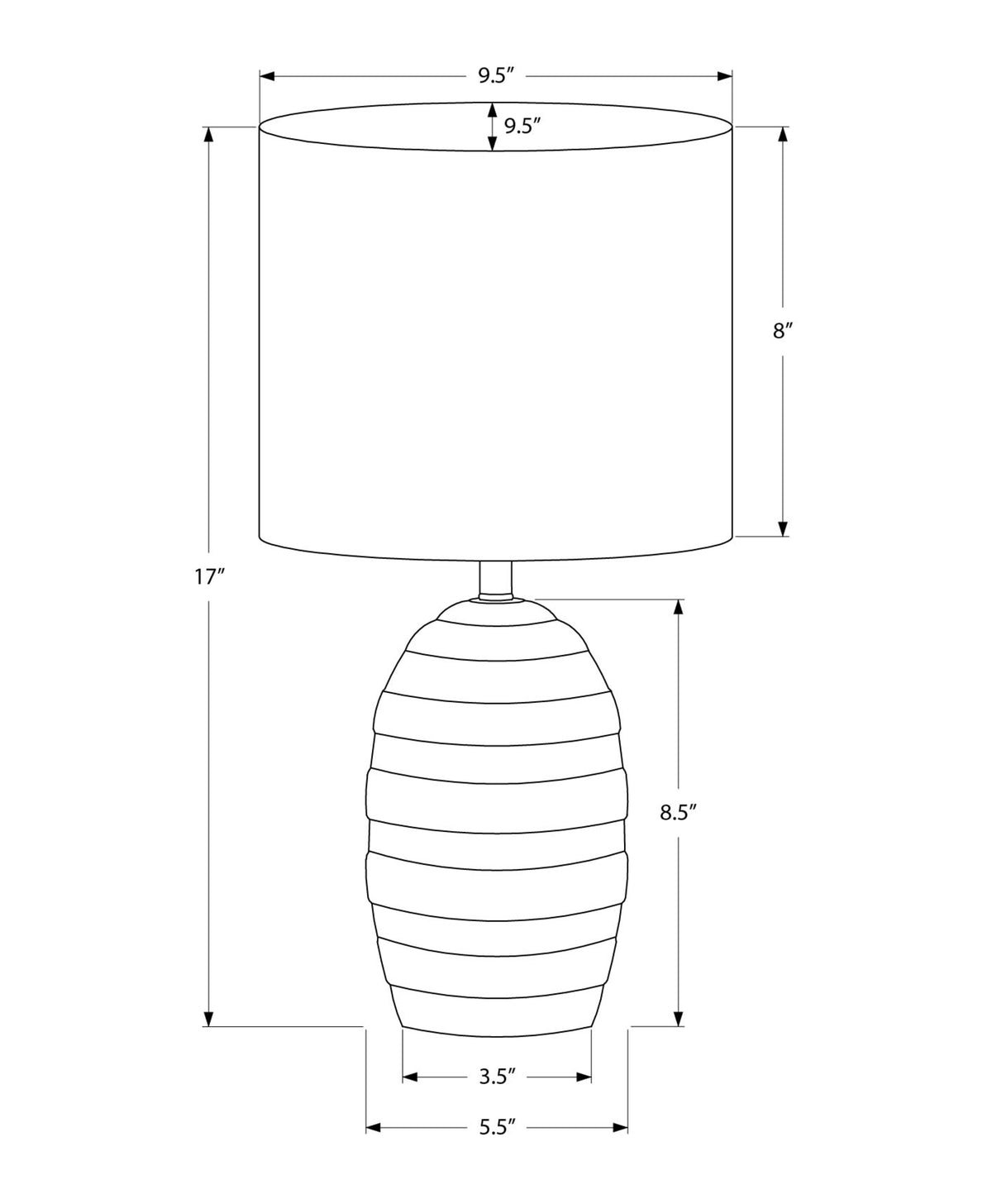 Zenon Table Lamp - Ivory