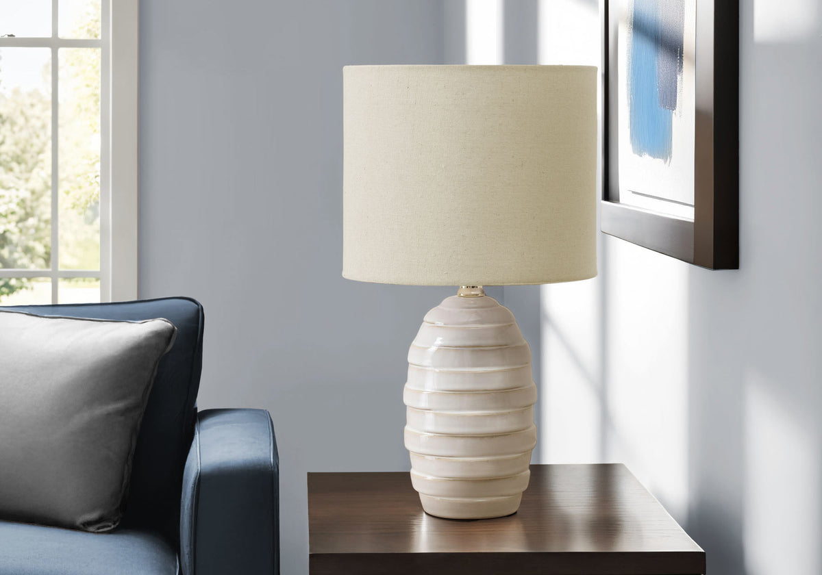 Zenon Table Lamp - Ivory