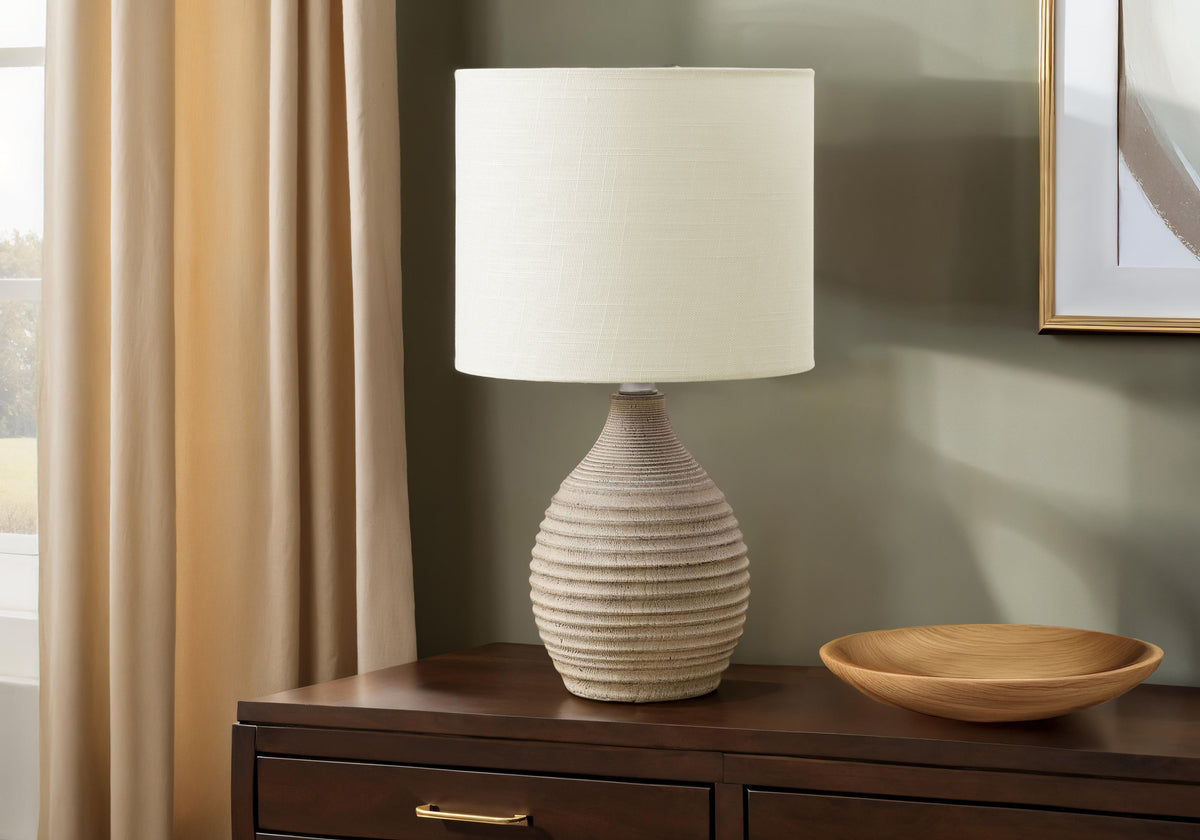 Taro Table Lamp - Brown