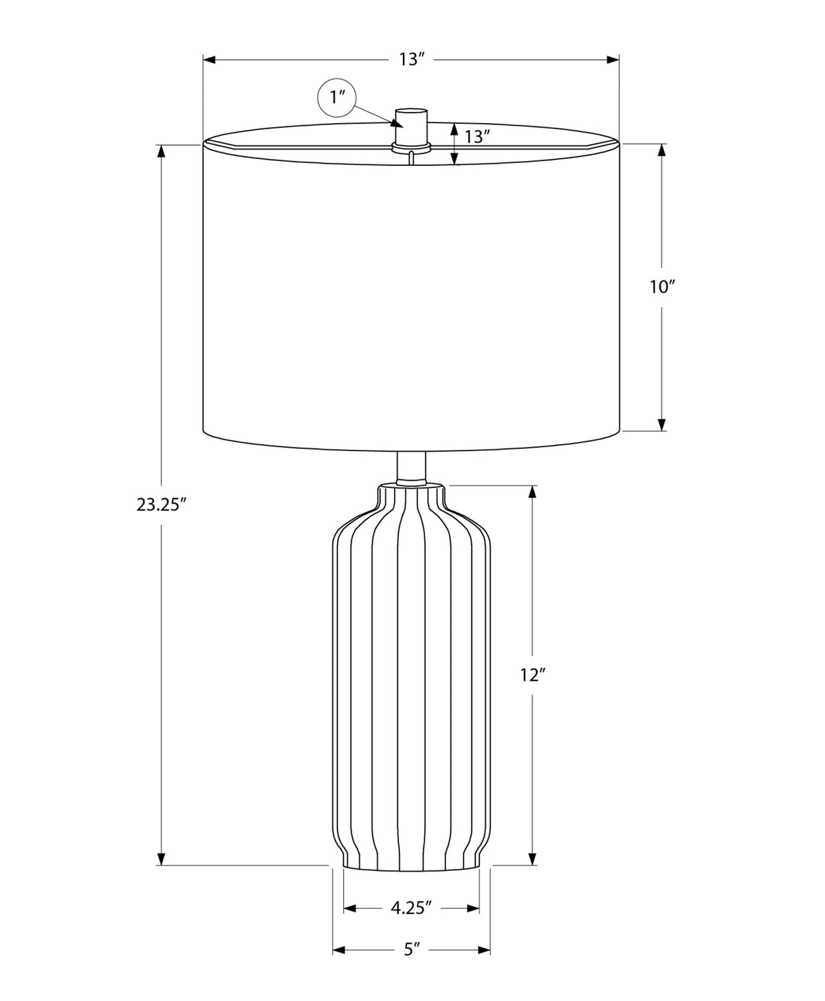 Loen Table Lamp - Cream