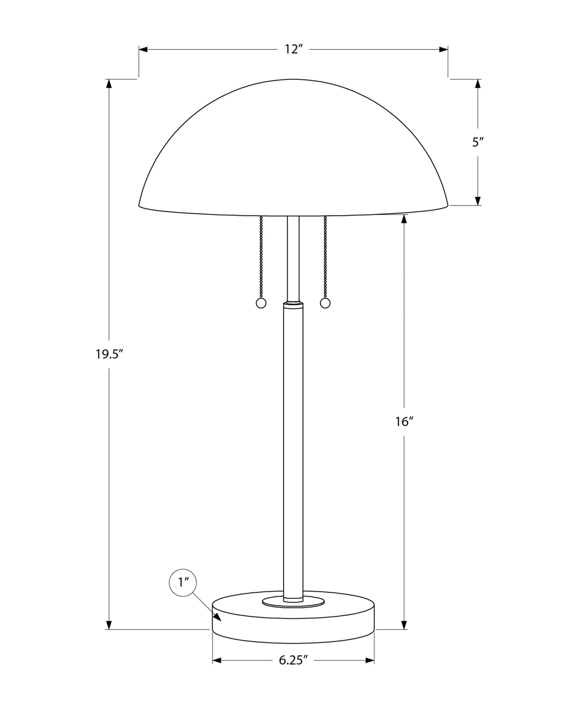 Tovia Table Lamp - Silver