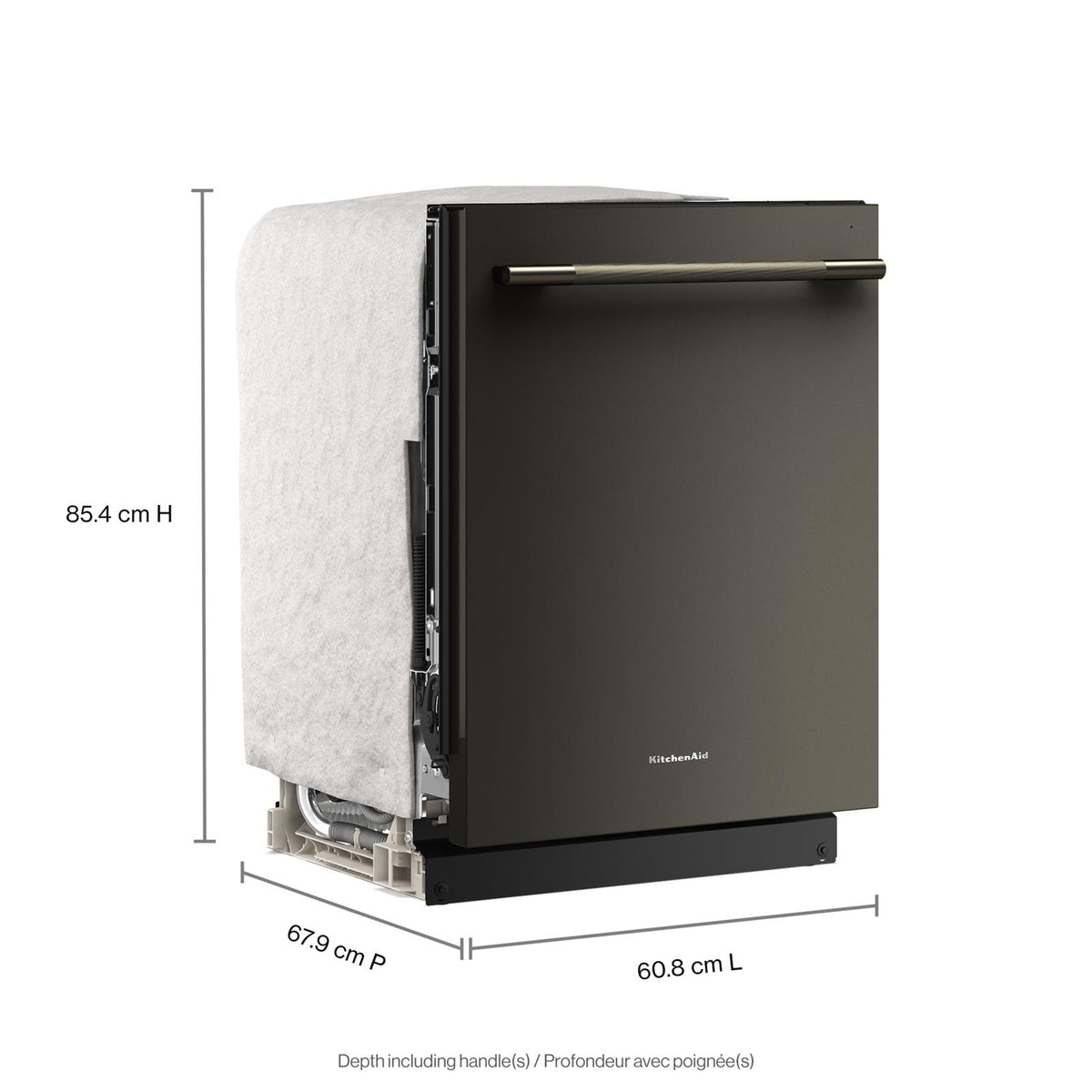 KitchenAid Black Ore Dishwasher (44 dBA) - KDTS424SBE