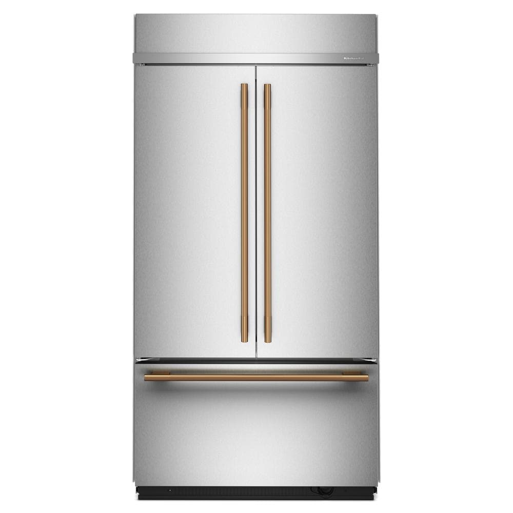 KitchenAid 42" 24.2 Cu. Ft. PrintShield Stainless Steel Built-In French Door Refrigerator - KBFN542SPS