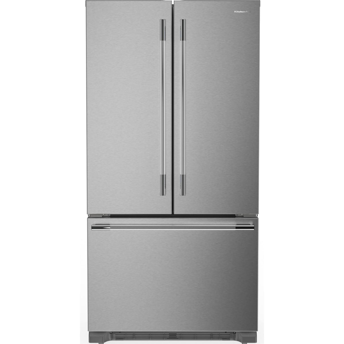 KitchenAid 36" 22.0 Cu. Ft. PrintShield Stainless Steel Counter-Depth French Door Refrigerator - KRFC136TPS
