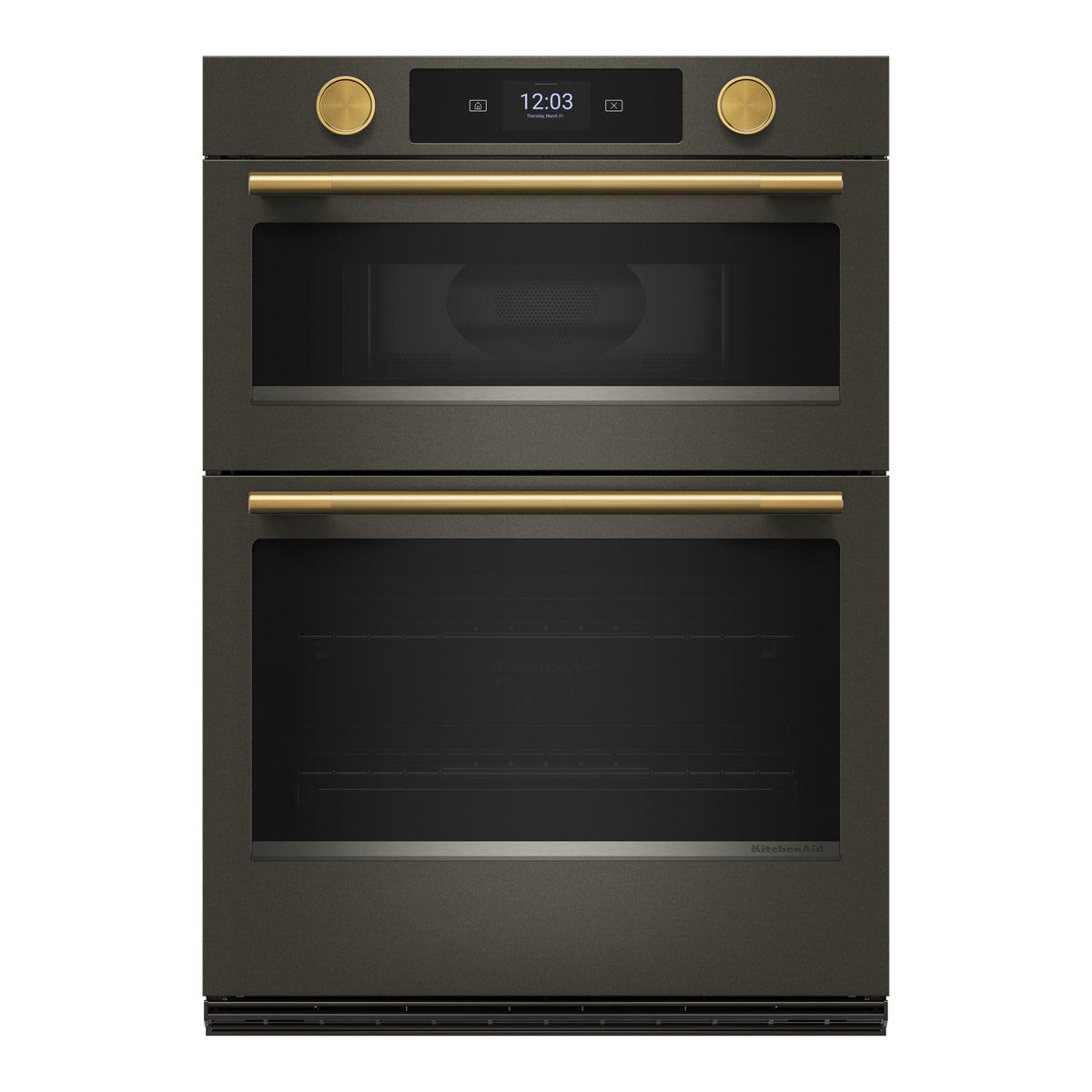 KitchenAid Black Ore 30" Wall Oven with Microwave (6.4 cu ft) - KOEC730SBE