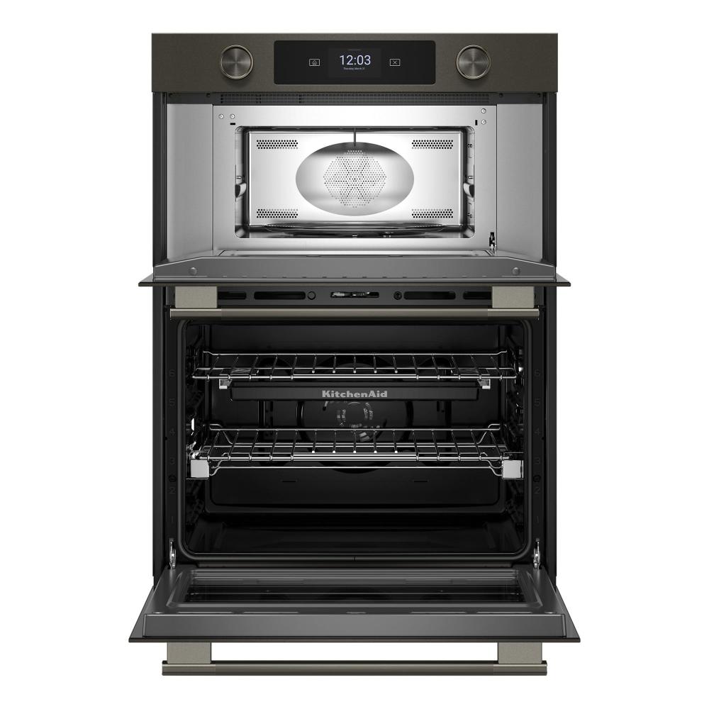 KitchenAid Black Ore 30" Wall Oven with Microwave with Intelligent Cooking Camera (5 cu ft) - KOEC930SBE