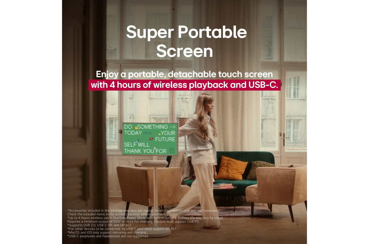 LG 27" FHD StanbyME-2 TV - 27LX6TYGA.ACC