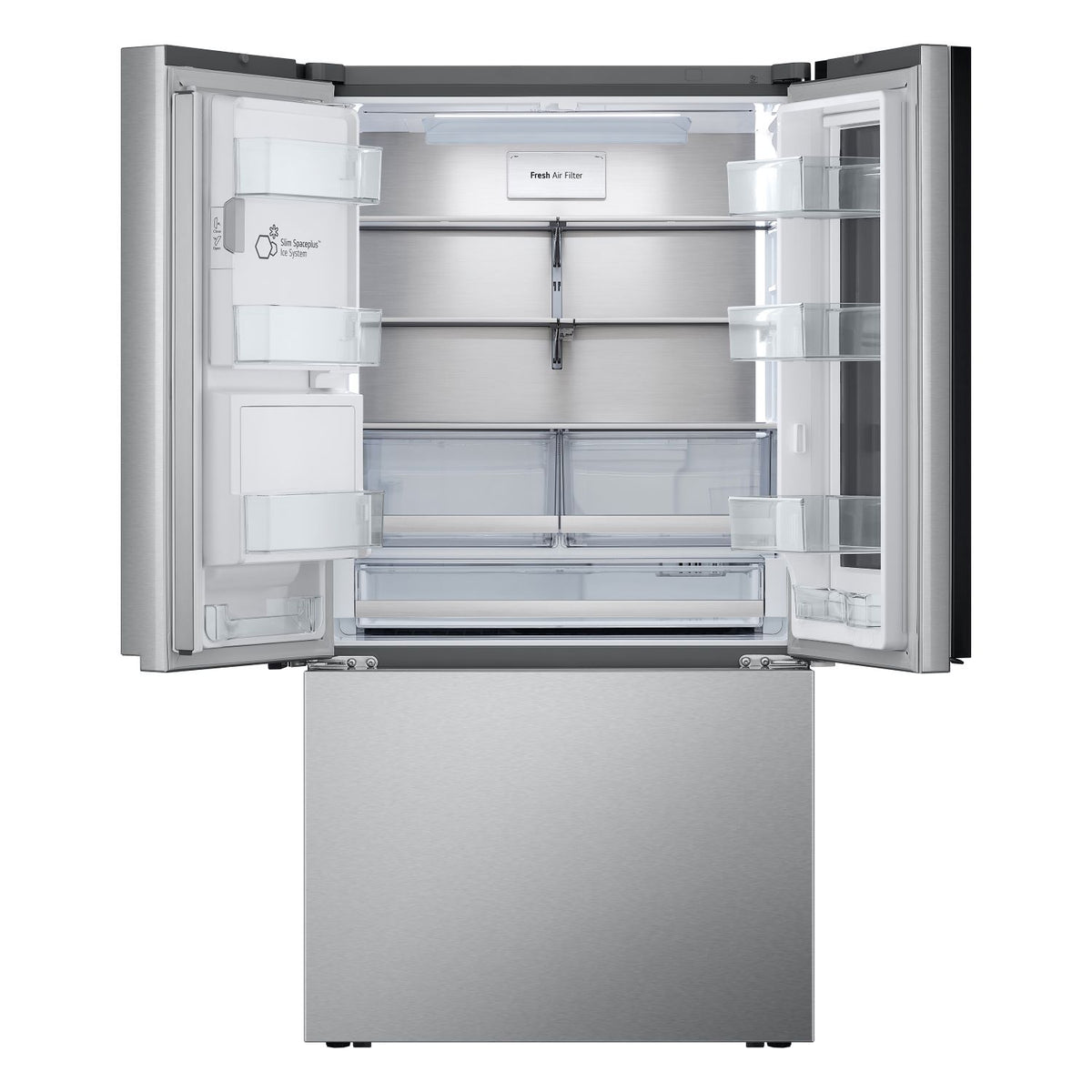 LG 35.75" 31 Cu.Ft. Stainless Steel Smart Mirror InstaView™ Door-in-Door® French Door Refrigerator - LRYKS3106S