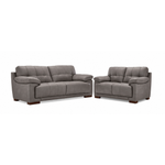 Modena Sofa and Loveseat Set - Mink