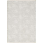 L2 Decor Novolini Area Rug 8' x 11' with Underpad - Light Grey, White