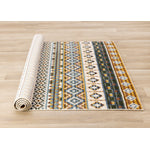 Nala 7'10" x 10'6" Intricate Southwestern Design Area Rug - Yellow, Blue, Green
