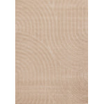 Golden Dunes 5'3" x 7'7" Modern Curved Arches Design Area Rug - Beige