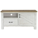 Borsgade 49.25" Reclaimed Pine TV Stand - Antique White/Rustic Natural