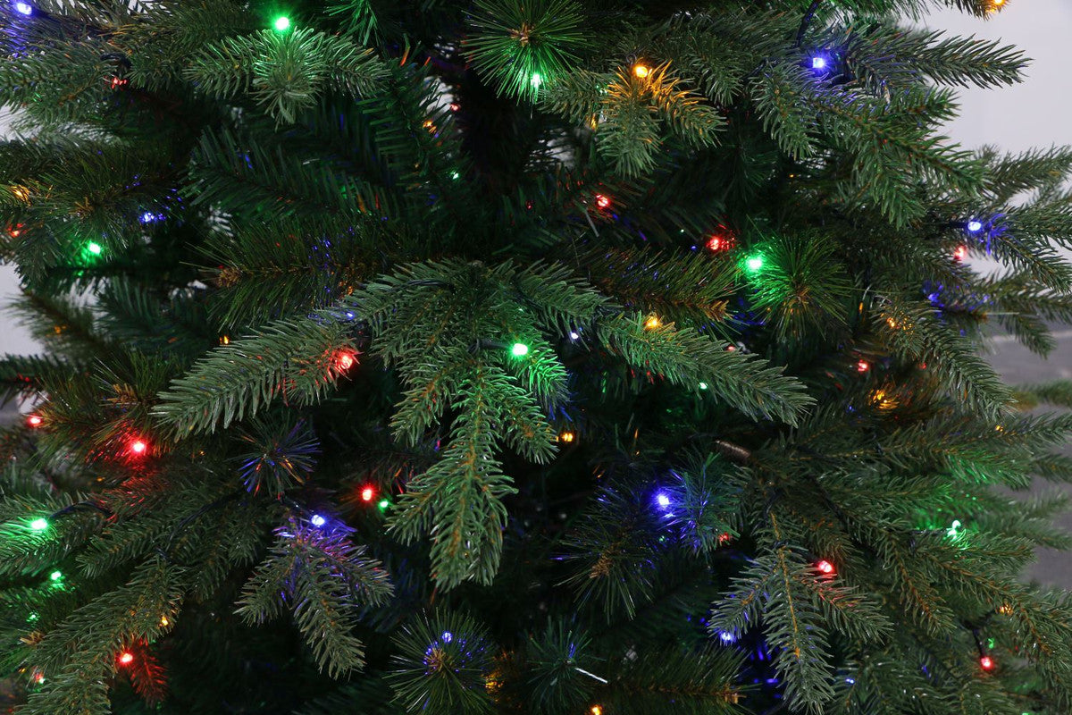 Talinn 5ft European Balsam Fir Pre-Lit LED Christmas Tree - Warm White/Multi-coloured