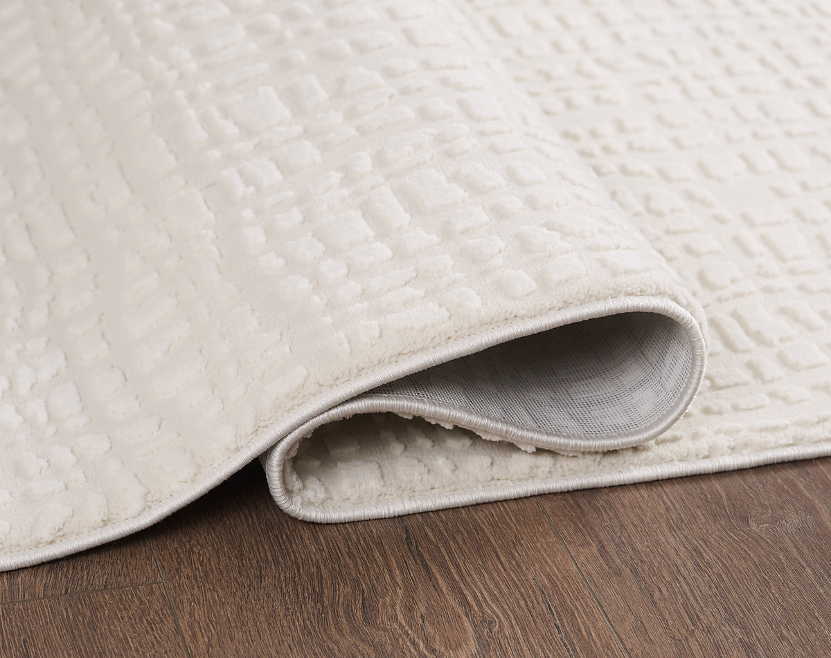 L2 Decor Robini Area Rug 7' x 10' with Underpad - Cream