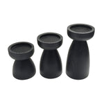 Rustic Charm 3-Piece Candle Set - Brown