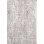 L2 Decor Symphony Area Rug 5' x 8' with Underpad - Grey, Grey