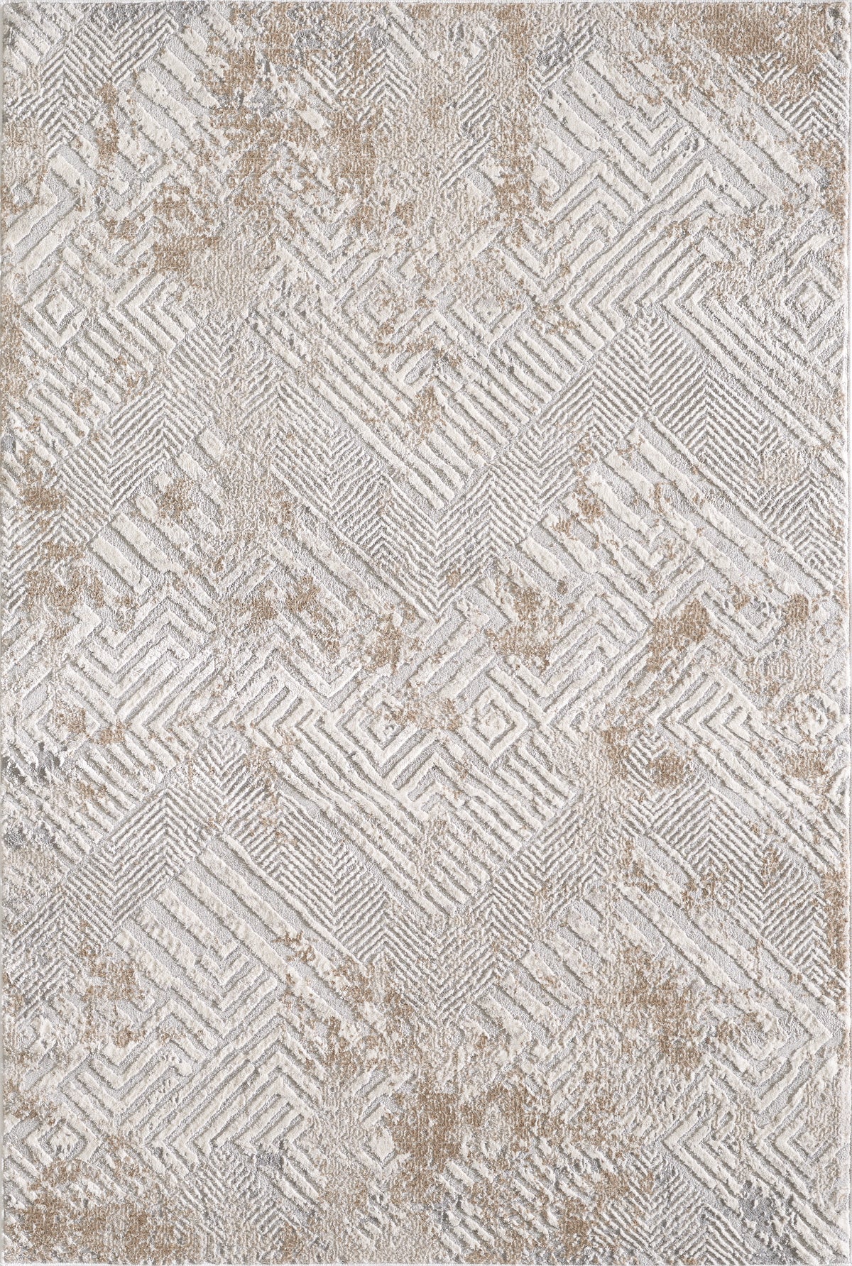 L2 Decor Symphony Area Rug 5' x 8' - Light Grey, Beige