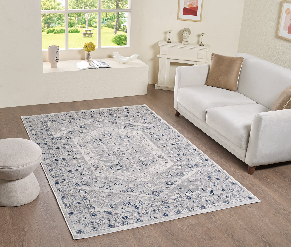 L2 Decor Symphony Area Rug 8' x 11' - Grey, Light Grey