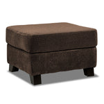 Avery Ottoman - Chocolate