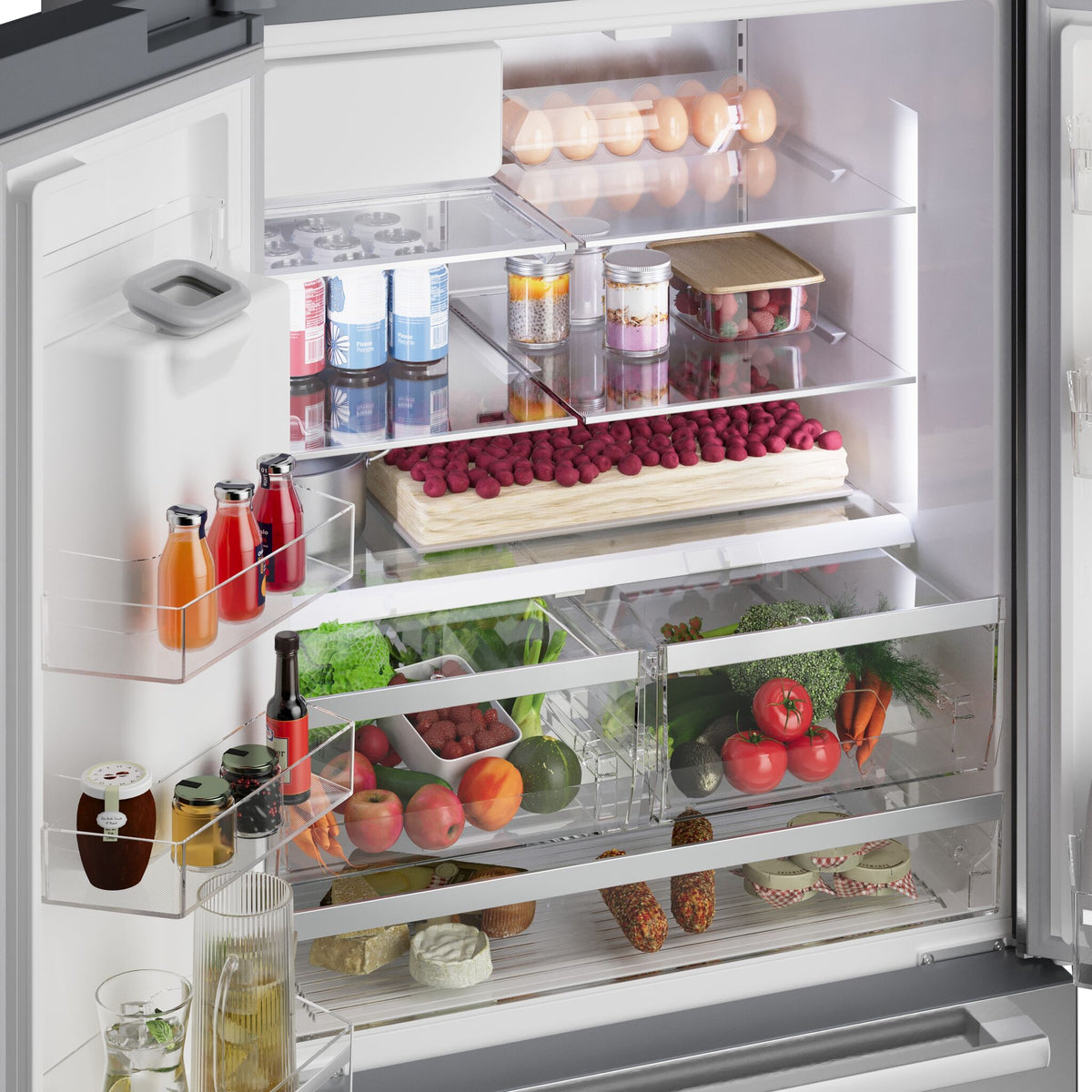 Bosch 36" 21.6 Cu. Ft. Stainless Steel French Door Refrigerator - B36CD52SNS