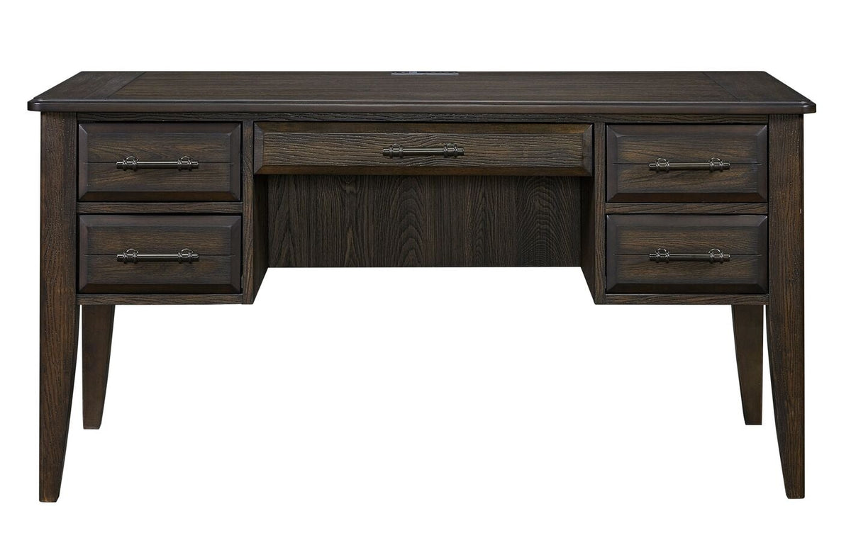 Bellamy Lane 5-Drawer Desk - Coffee