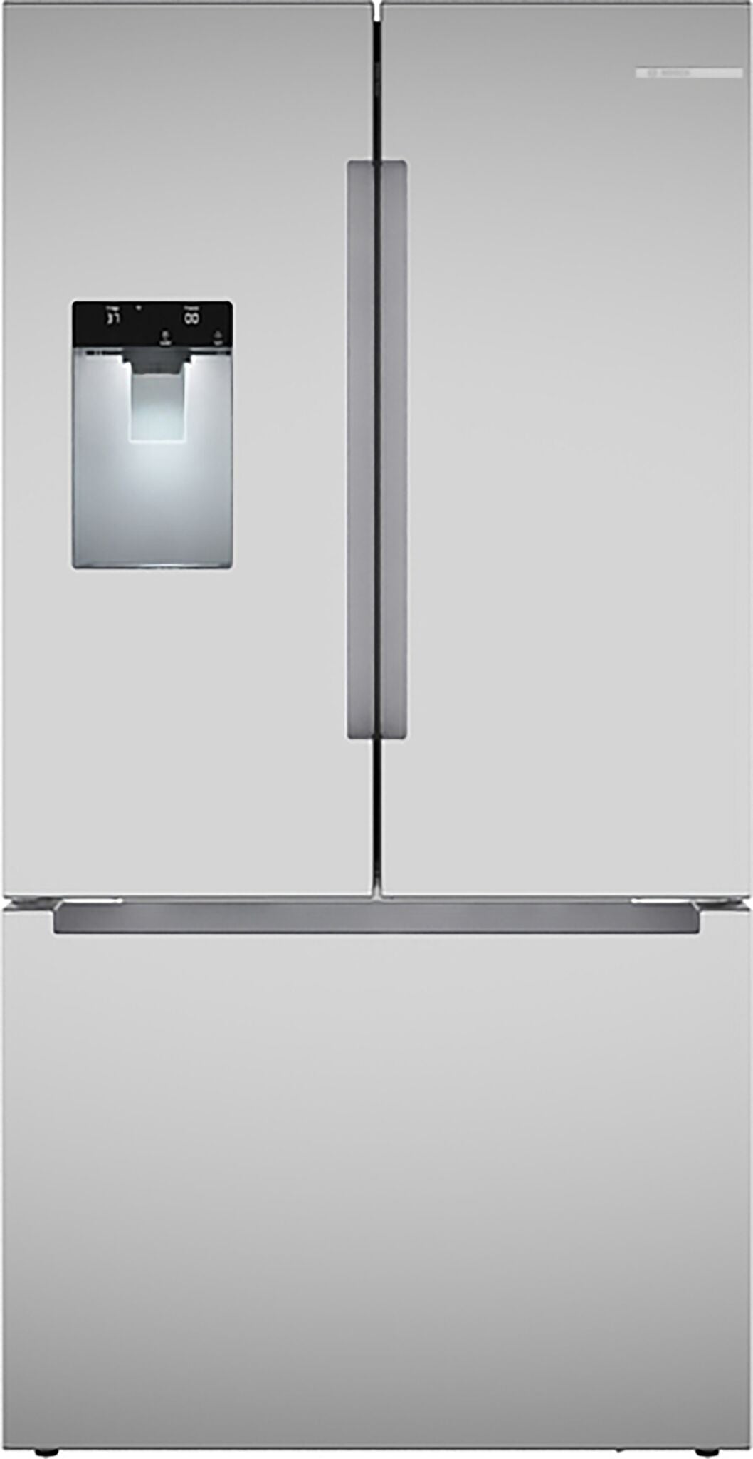 Bosch 100 Series 36" 21.6 Cu. Ft. Fingerprint Resistant Stainless Steel French Door Refrigerator - B36CD10ENS