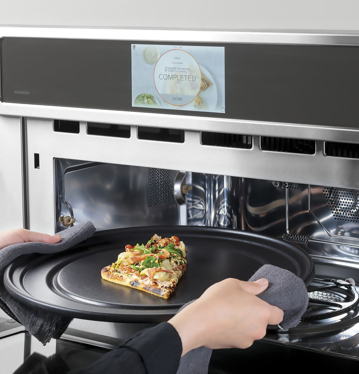 Café Stainless Steel 30'' Smart Five-in-One Wall Oven with 240V Pro Advantium® Technology - CSB923P2VS1