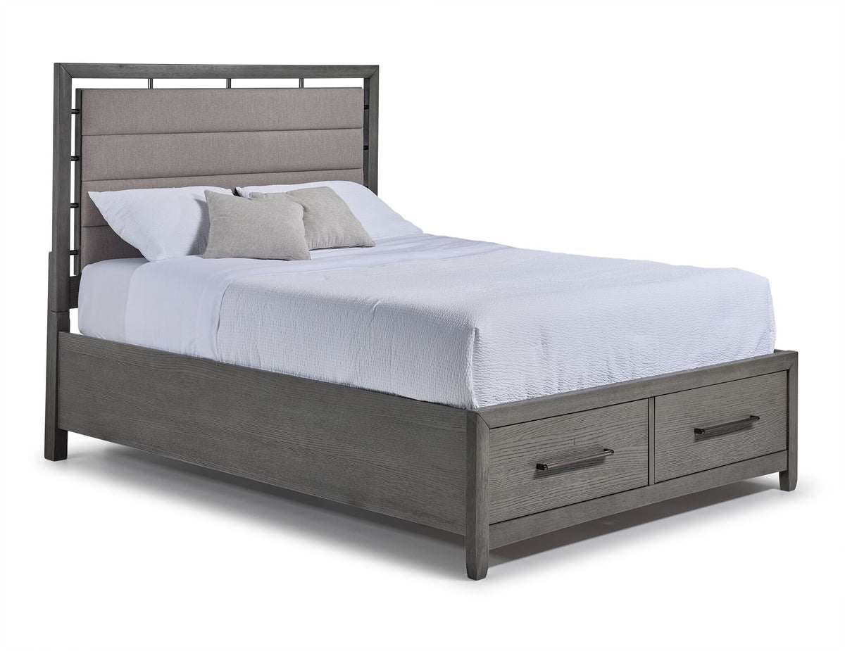 Chelsea 6-Piece King Storage Bed - Grey