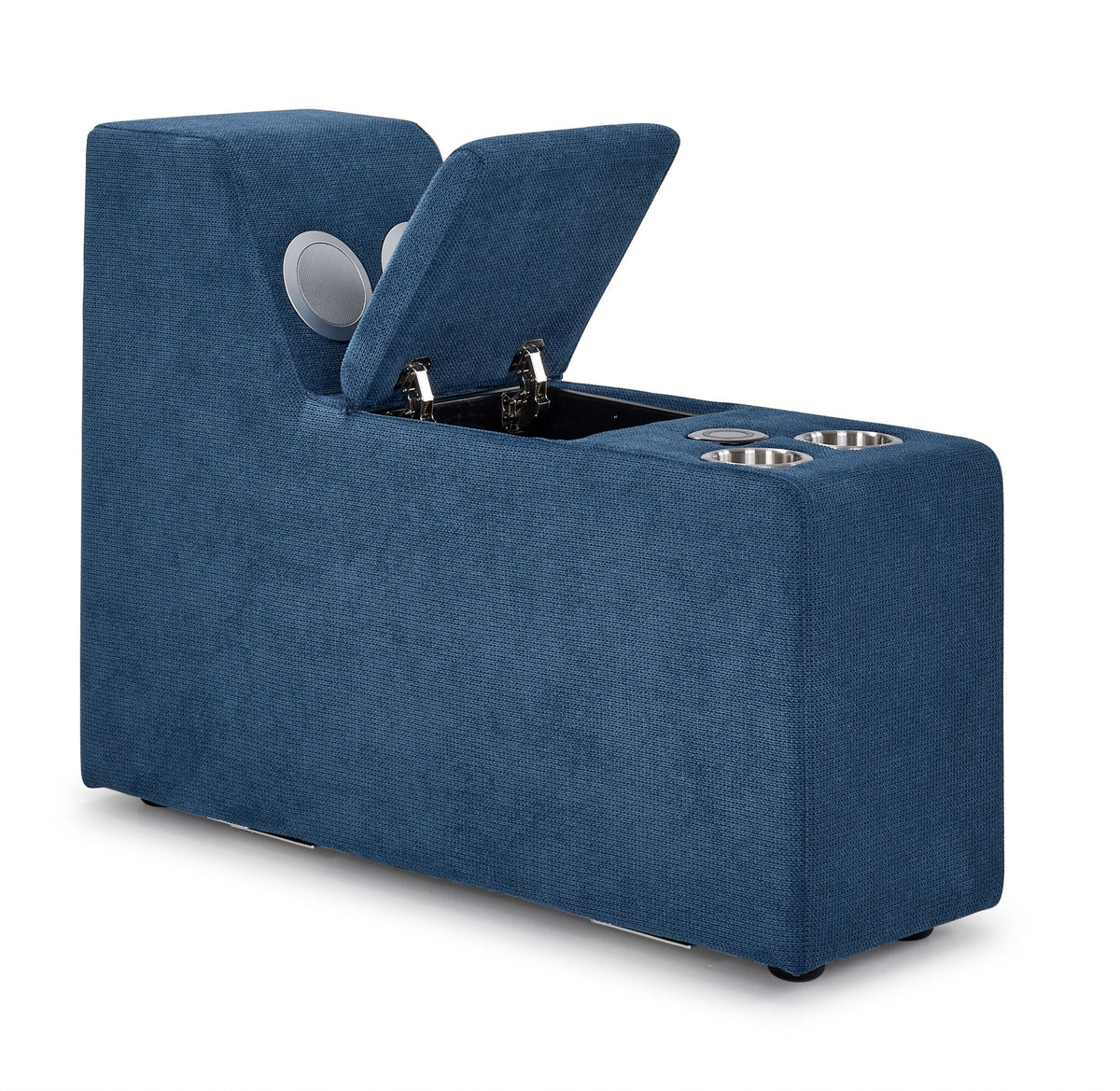 Feeling Connected - Connex 6-Piece Modular Sectional with Storage Console - Blue