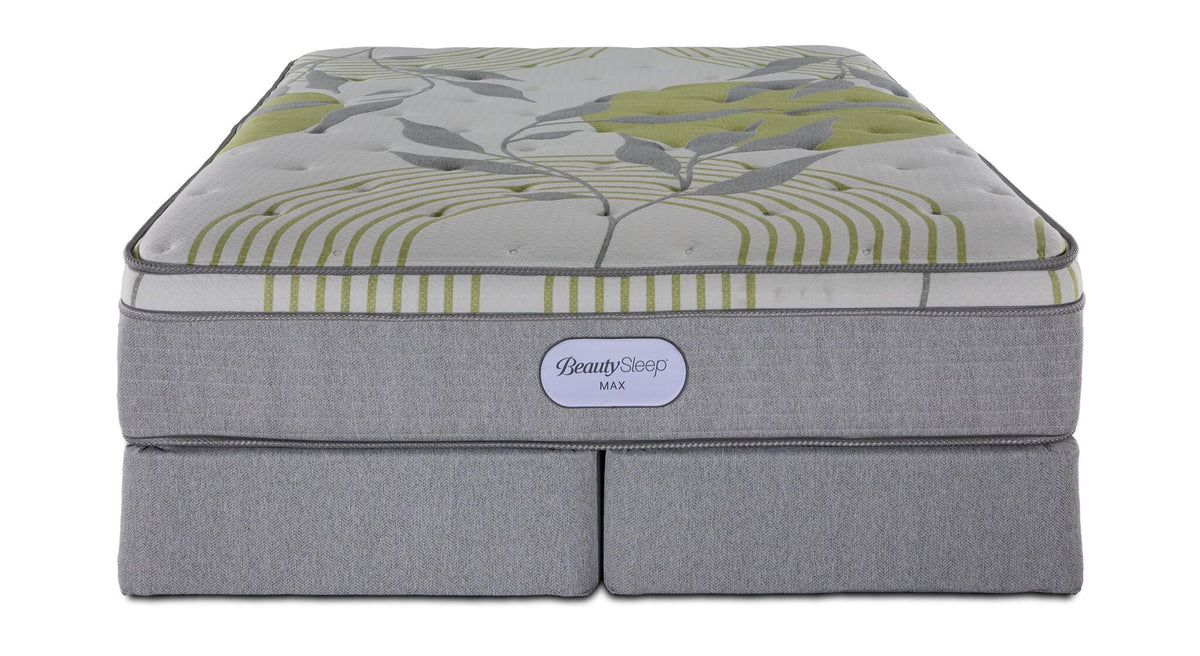 In Full Bloom - BeautySleep Max Drift Euro Top Medium Queen Mattress and Split Boxspring Set